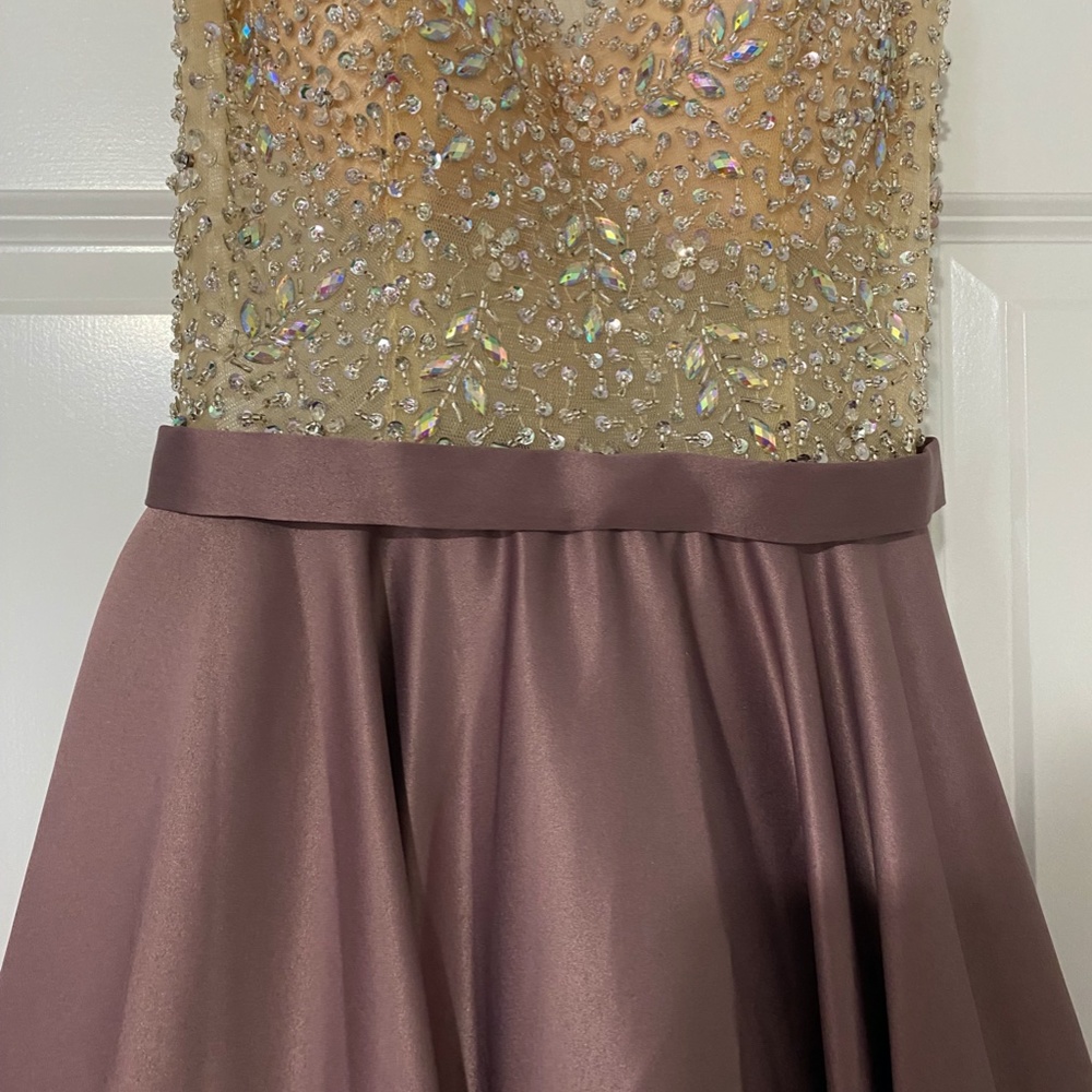 ❗️Price Dropped❗️Prom Dress - Dancing Queen Jewel Ornate Luxury Satin Dress - Picture 5 of 10